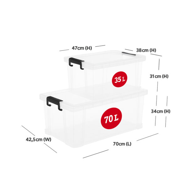35 Litre & 70 Litre StackMaster Storage Set - Image 5